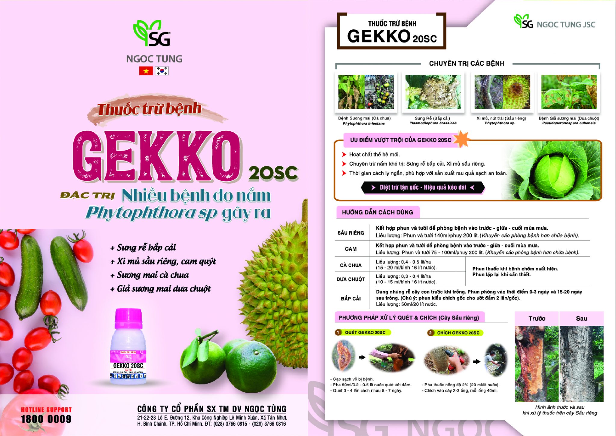 Thuốc trừ bệnh GEKKO 20SC