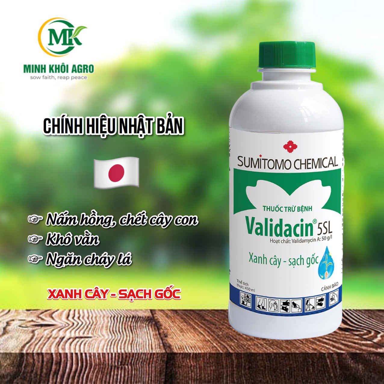 Thuốc trừ bệnh Validacin 5SL - Chai 450ml