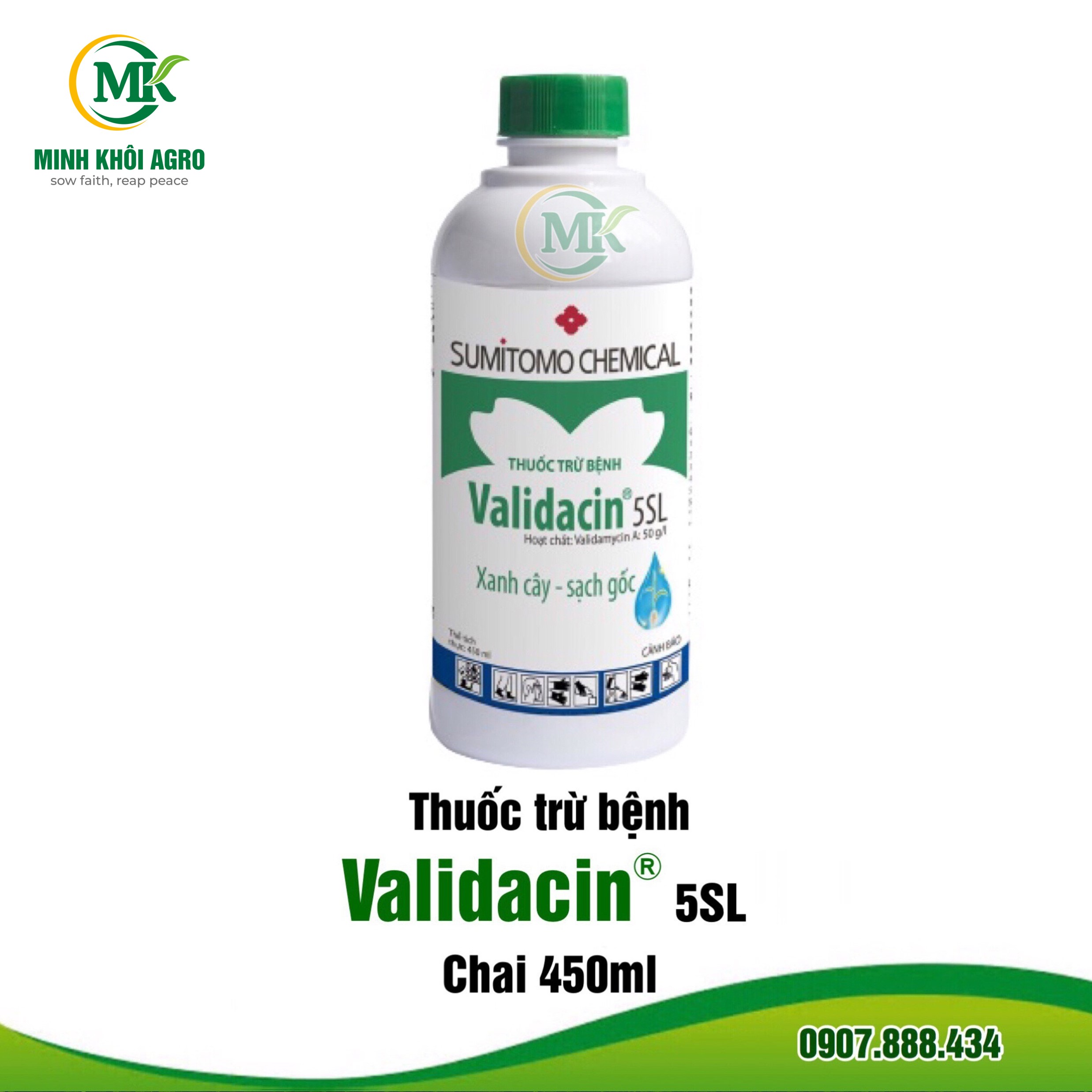 Thuốc trừ bệnh Validacin 5SL - Chai 450ml